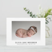 Moderne Baby Meisje Foto Collage Geboorte Aankondi (Staand voorkant)