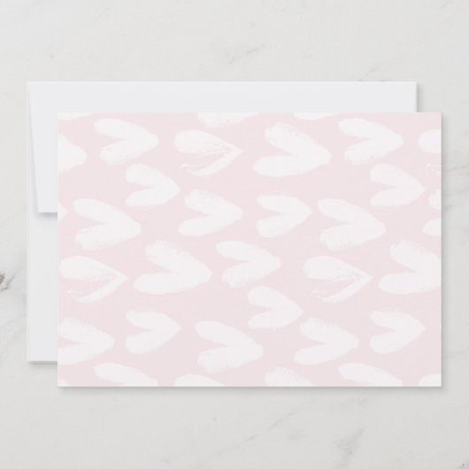 Moderne Baby Meisje Fotonaam Geboorteaankondiging Aankondiging (Achterkant)