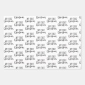 Moderne Baby met zwart-wit, eerste kerstcadeau Inpakpapier Vel (Voorkant 3)