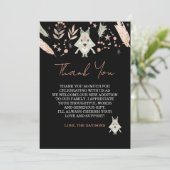 Moderne Baby Shower Bedankkaart (Staand voorkant)