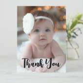 Moderne Baby Shower Bedankt Kaart (Staand voorkant)