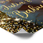 Moderne baby shower foto welkom poster (Hoek)