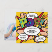 Moderne Baby Shower Fun Klaar om te Knallen Foto Kaart (Voorkant / Achterkant)