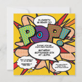 Moderne Baby Shower Fun Klaar om te Knallen Foto Kaart (Voorkant)