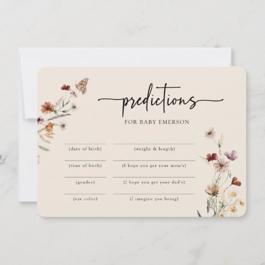 Moderne Baby shower game Kaart (Voorkant)