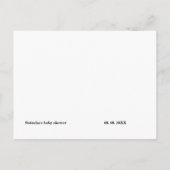 Moderne baby shower game over of onder game briefkaart (Achterkant)