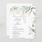 Moderne Baby shower Invitation Flyer (Voorkant / Achterkant)