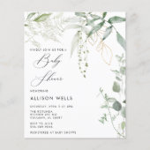 Moderne Baby shower Invitation Flyer (Voorkant)