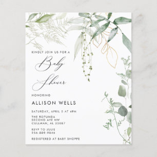 Moderne Baby shower Invitation Flyer
