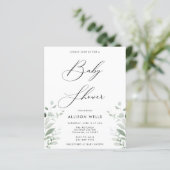 Moderne Baby shower Invitation Flyer (Staand voorkant)