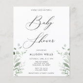 Moderne Baby shower Invitation Flyer (Voorkant)