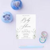 Moderne Baby shower Invitation Flyer (Enkel)