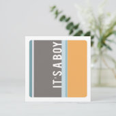 moderne Baby shower Kaart (Staand voorkant)