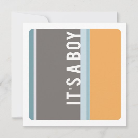 moderne Baby shower Kaart (Voorkant)