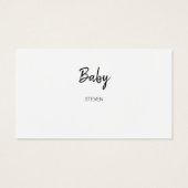 Moderne Baby shower luierbehuizing Kaart (Achterkant)