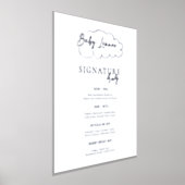 Moderne Baby Shower | Poster met handtekeningdrank (Laagn)