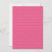 Moderne Baby Shower Strooibus Meisje Roze Stripboe Kaart (Achterkant)