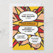 Moderne baby shower strooikleur geslacht neutraal  kaart (Voorkant)