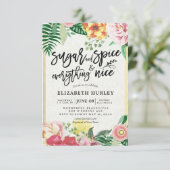 Moderne Baby shower-suiker & specerijen & alles-Ni Kaart (Staand voorkant)