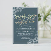 Moderne Baby shower-suiker & specerijen & alles-Ni Kaart (Staand voorkant)