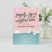 Moderne Baby shower-suiker & specerijen & alles-Ni Kaart (Staand voorkant)