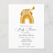 Moderne baby shower uitnodiging  (Voorkant)