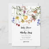 Moderne Baby shower van de Garden Greenery Kaart (Voorkant)