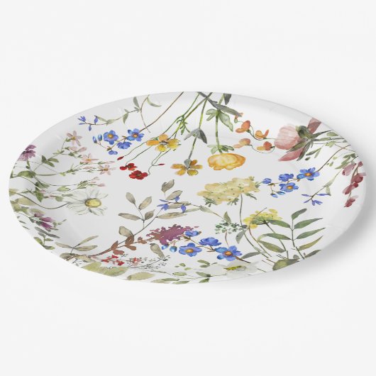 Moderne Baby shower van de Garden Greenery Papieren Bordje (Gekanteld)