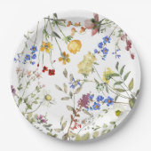 Moderne Baby shower van de Garden Greenery Papieren Bordje (Voorkant)