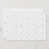 Moderne Baby shower van donuts en luiers Kaart (Achterkant)