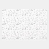 Moderne Baby shower van mama en Baby Safari Inpakpapier Vel (Voorkant)