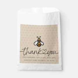 Moderne baby shower voor aanstaande moeder bedankzakje