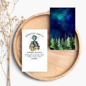 Moderne Baby shower voor avontuurlijk Wereldbol Informatiekaartje