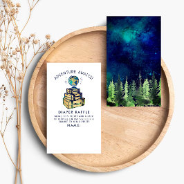 Moderne Baby shower voor avontuurlijk Wereldbol Informatiekaartje