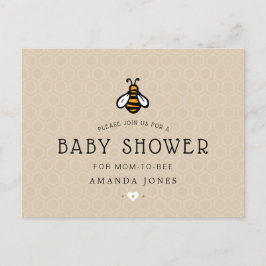 Moderne Baby Shower voor de Aankomende Moeder Uitnodiging Briefkaart