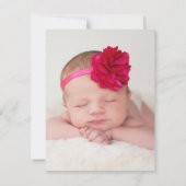 Moderne Baby shower voor foto's met een tropische  Kaart (Achterkant)