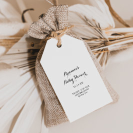 Moderne Baby shower voor kalligrafie Cadeaulabel