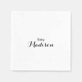 Moderne Baby shower voor kalligrafie Servet