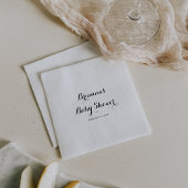 Moderne Baby shower voor kalligrafie Servet