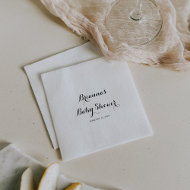 Moderne Baby shower voor kalligrafie Servet