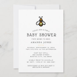 Moderne Baby Shower voor Moeder Bij te Worden Kaart
