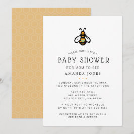 Moderne Baby Shower voor Moeder Bij te Worden Kaart