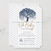 Moderne Baby shower voor wilde bomen Kaart (Voorkant)