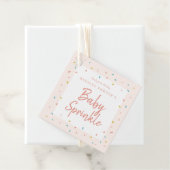 Moderne Baby Sprinkle Feestje Bedankjes Labels (In situ)