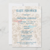 Moderne Baby  vogels tonen Aqua Blue Kaart (Voorkant)