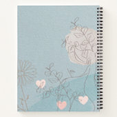 Moderne babyblauwe persoonlijke foto's Agenda 2022 (Achterkant)