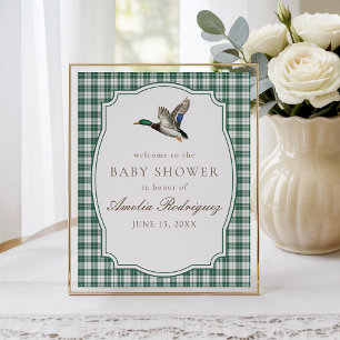 Moderne Babyborrel voor Eend met Neutraal Geslacht Poster