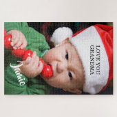 Moderne babyfoto Kerstmis Legpuzzel (Horizontaal)