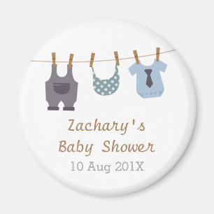 Moderne babykleding Baby Boy Shower Party Favors Magneet