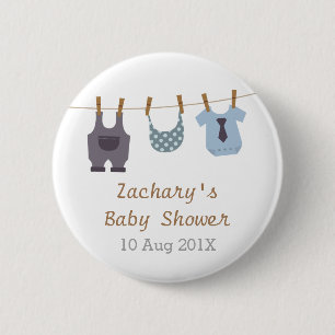 Moderne babykleren feestartikelen voor baby jongen ronde button 5,7 cm